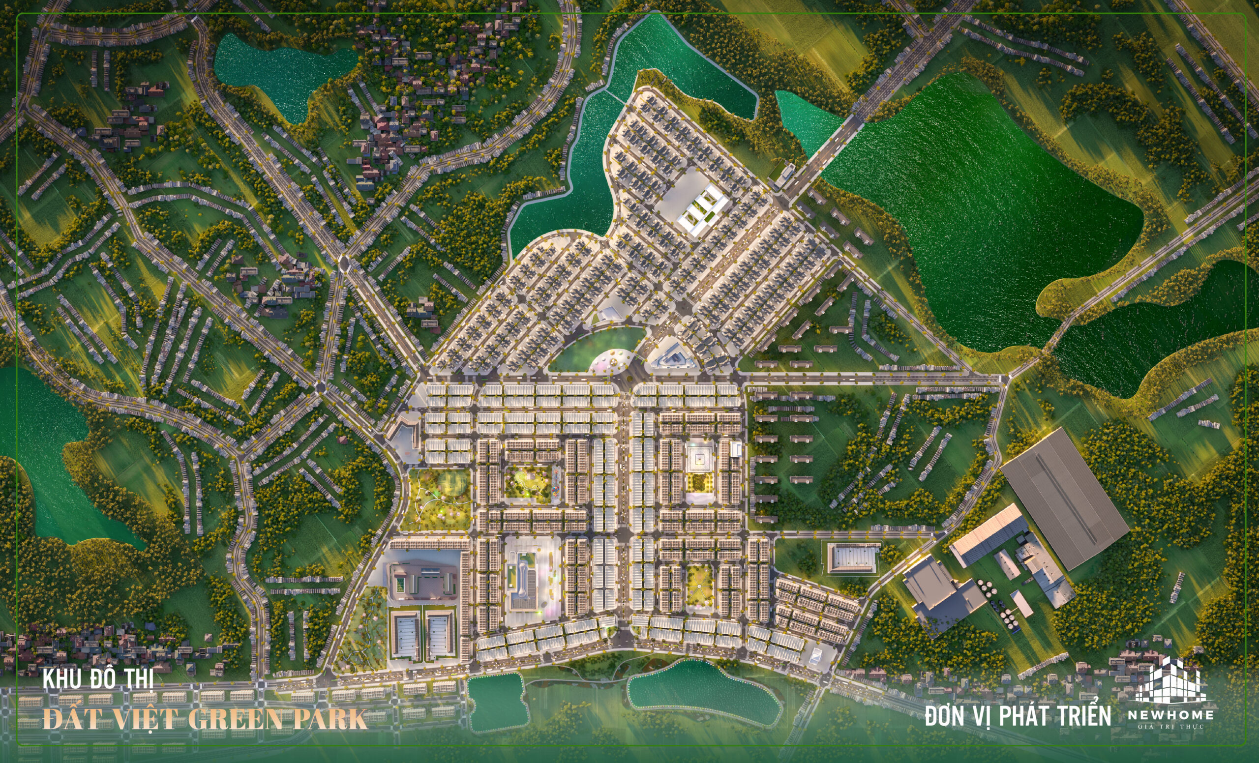 Toàn cảnh vị trí dự án Đất Việt Green Park