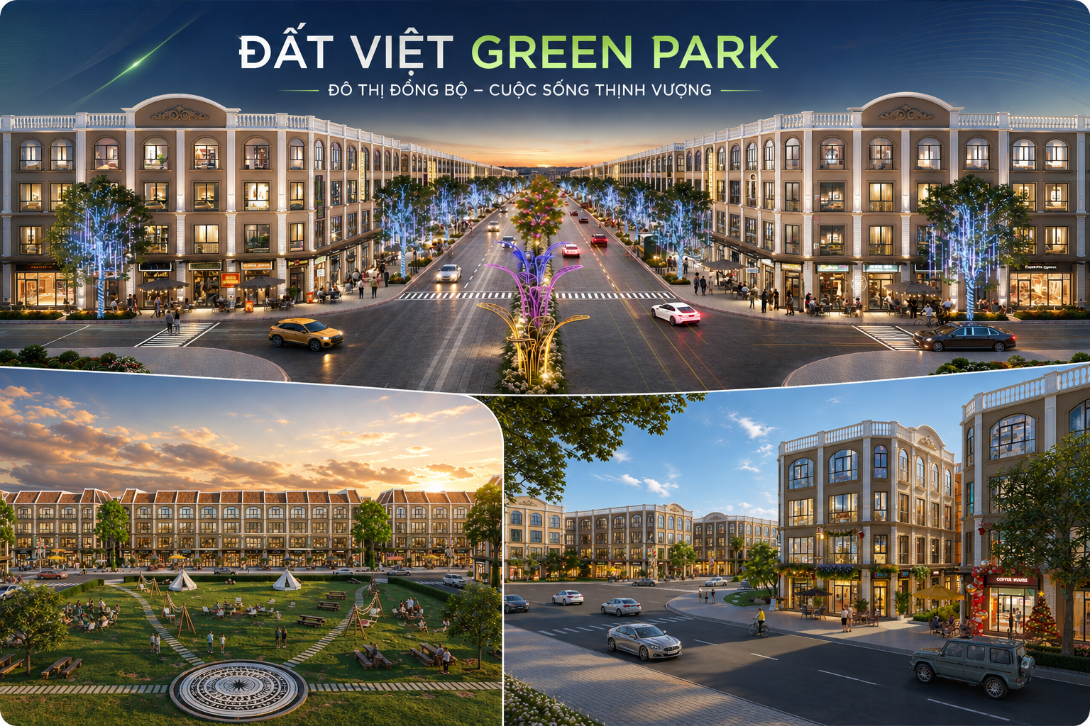 Đất Việt Green Park hướng tới không gian đô thị đồng bộ, hiện đại