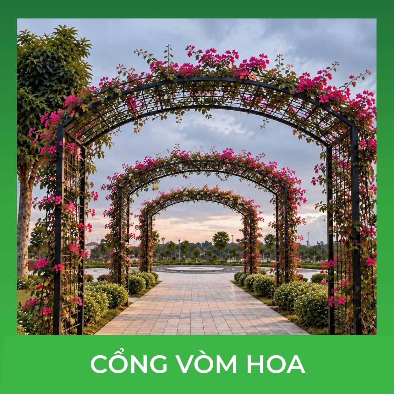 Trang trí cổng vòm hoa